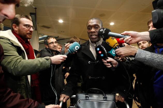 Dutch former player Clarence Seedorf arrives at Alvedro airport in La Coruna, Spain, northwest Spain, 05 February 2018. Seedorf will sign his new contract as a new RC Deportivo de la Coruna s head coach until June 2018. Clarence Seedorf, new RC Deportivo s head coach !ACHTUNG: NUR REDAKTIONELLE NUTZUNG!  Copyright: xCabalarx GRAF5570 20180205-636534531230847977
