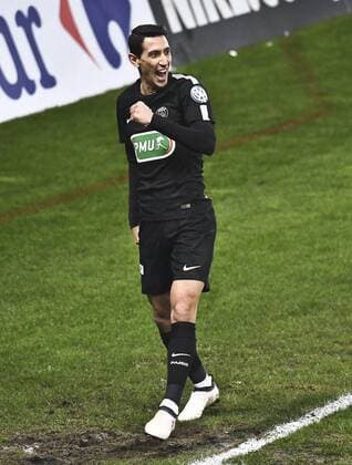 Bilder des Tages - SPORT Di Maria Angel but et joie FOOTBALL : Coupe de France 8 e de Finale - Sochaux vs PSG 06 02 2018 MAO Panoramic 