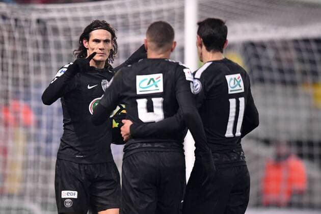 09 EDINSON CAVANI (psg) - JOIE FOOTBALL : Sochaux vs Paris SG - Coupe de France - 06 02 2018 AnthonyBIBARD FEP Panoramic 