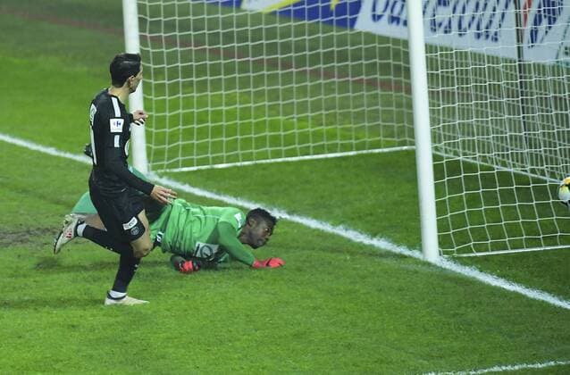 Di Maria Angel but et joie FOOTBALL : Coupe de France 8 e de Finale - Sochaux vs PSG 06 02 2018 MAO Panoramic 