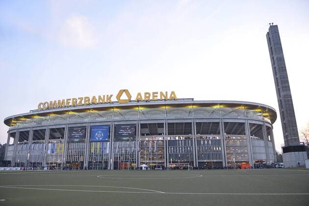 Fußball DFB-Pokal Viertelfinale Eintracht Frankfurt - 1. FSV Mainz 05 am 07.02.2018 in der Commerzbank Arena in Frankfurt Die Commerzbank Arena