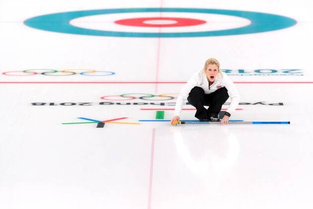 Themen der Woche - SPORT Bilder des Tages - SPORT 180208 Kristin Moen Skaslien of Norway during the round robin of the curling mixed doubles ahead of the 2018 Winter Olympics on February 8, 2018 in Pyeongchang. Photo: Carl Sandin BILDBYRN kod CS 57999_273 *** 180208 Kristin Moen Skaslien of Norway during the round robin of the curling mixed doubles ahead of the 2018 Winter Olympics on February 8 2018 in Pyeongchang Photo Carl S BILDBYR N code CS 57999 273  Copyright: CARLxSANDIN BB180208CS006