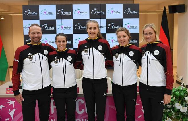 German Team: Teamcapitain Jens Gerlach;Tatjana, Maria;Antonia ,Lottner;Anna -Lena ,Friedsam;Anna-Lena Groenefeld