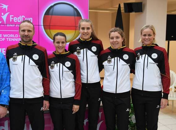 German Team: Teamcapitain Jens Gerlach;Tatjana, Maria;Antonia ,Lottner;Anna -Lena ,Friedsam;Anna-Lena Groenefeld