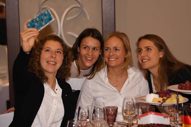 German Team: Teamcapitain Jens Gerlach;Tatjana, Maria;Antonia ,Lottner;Anna -Lena ,Friedsam;Anna-Lena Groenefeld