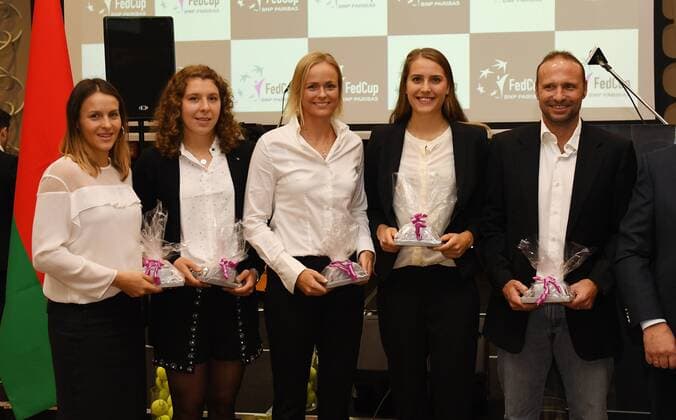 German Team: Teamcapitain Jens Gerlach;Tatjana, Maria;Antonia ,Lottner;Anna -Lena ,Friedsam;Anna-Lena Groenefeld