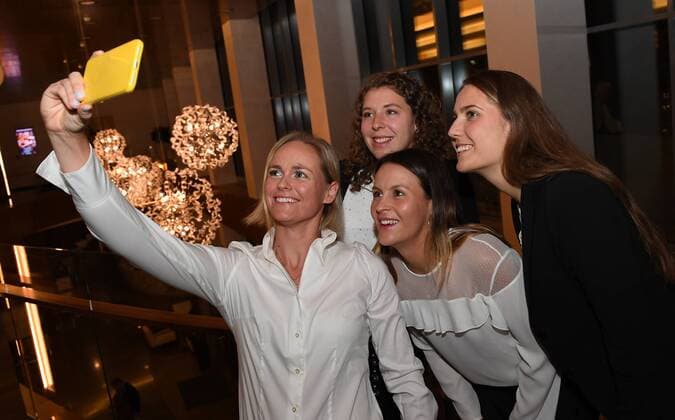 German Team: Teamcapitain Jens Gerlach;Tatjana, Maria;Antonia ,Lottner;Anna -Lena ,Friedsam;Anna-Lena Groenefeld