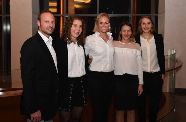 German Team: Teamcapitain Jens Gerlach;Tatjana, Maria;Antonia ,Lottner;Anna -Lena ,Friedsam;Anna-Lena Groenefeld