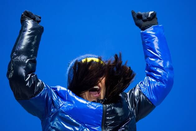 180210 Charlotte Kalla of Sweden at the medal ceremony for the Women s Skiathlon during the 2018 Winter Olympics on February 10, 2018 in Pyeongchang. Photo: Jon Olav Nesvold BILDBYRN kod JE 160152 Copyright: JONxOLAVxNESVOLD BB180210BB280