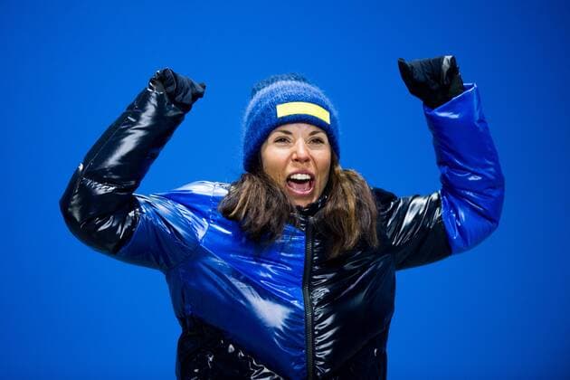 180210 Charlotte Kalla of Sweden at the medal ceremony for the Women s Skiathlon during the 2018 Winter Olympics on February 10, 2018 in Pyeongchang. Photo: Jon Olav Nesvold BILDBYRN kod JE 160152 Copyright: JONxOLAVxNESVOLD BB180210BB281
