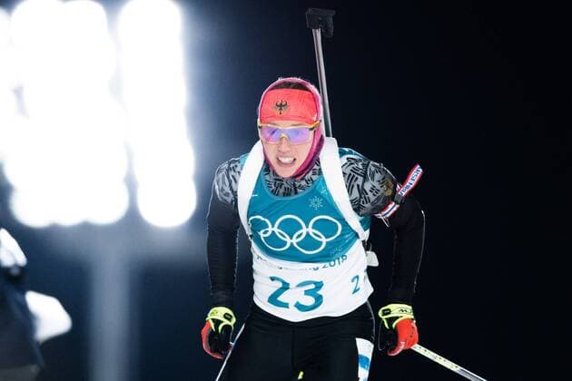 Bilder des Tages - SPORT 180210 Laura Dahlmeier of Germany competes in Women s Biathlon 7,5 km Sprint during day one of the 2018 Winter Olympics on February 10, 2018 in Pyeongchang. Photo: Joel Marklund BILDBYRN kod JM 87614 *** 180210 Laura Dahlmeier of Germany competes in Women s Biathlon 7 5 km Sprint during day one of the 2018 Winter Olympics on February 10 2018 in Pyeongchang Photo Joel M BILDBYR N code JM 87614  Copyright: JOELxMARKLUND BB180210JM093