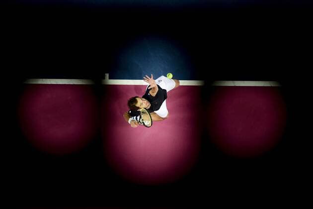Themen der Woche - SPORT Bilder des Tages - SPORT Richard Gasquet (Fra) TENNIS : Open Sud de France 2018 - Montpellier - 10 02 2018 JBAutissier Panoramic 