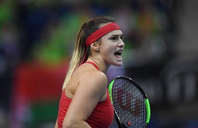 Belarus Team: From Left: Aryna Sabalenka,Weißrussland