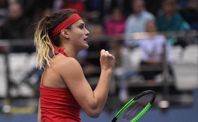 Belarus Team: From Left: Aryna Sabalenka,Weißrussland