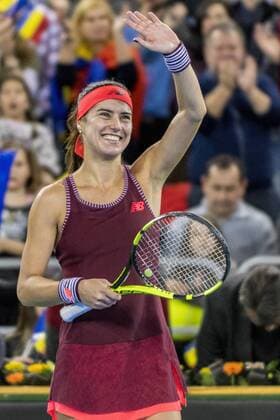 February 10, 2018: Sorana Cirstea (ROU) during the FED Cup by BNP 2018 game between Romania and Canada at Sala Polivalenta, Cluj-Napoca, Romania ROU. Copyright: Cronos Catalin Soare  Copyright: xCronos CatalinxSoarex crfcs10022018118440