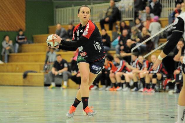 Carolin Tuc (SG H2Ku Herrenberg Kuties 77) SG H2Ku Herrenberg Kuties,Handball,Ligaspiel,10.02.2018, Foto:TBaur Eibner Herrenberg Copyright: xToBaurx EibnerxPressefotox EP_TB