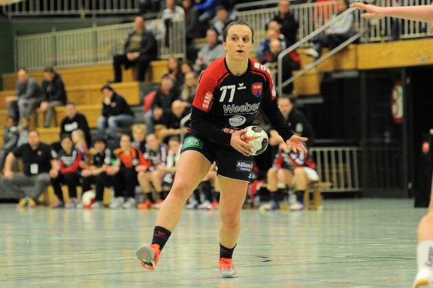 Carolin Tuc (SG H2Ku Herrenberg Kuties 77) SG H2Ku Herrenberg Kuties,Handball,Ligaspiel,10.02.2018, Foto:TBaur Eibner Herrenberg Copyright: xToBaurx EibnerxPressefotox EP_TB