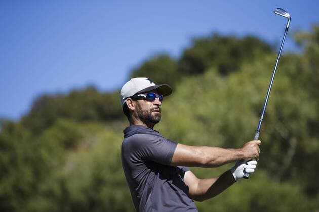 11th February 2018, Lake Karrinyup Country Club, Karrinyup, Australia; ISPS HANDA World Super 6 Perth golf, final round; James Nitties (AUS)  ActionPlus11985051