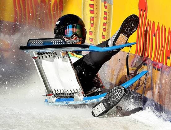 PyeongChang 2018 - Highlights der Olympischen Spiele Themen der Woche - SPORT Bilder des Tages - SPORT Rodeln, Naturbahn EM in Winterleiten LUGE - FIL WC Winterleiten WINTERLEITEN,AUSTRIA,11.FEB.18 - FIL World Cup, natural track, singles men. Image shows Marius Schmelzer (GER). GEPAxpictures xM.xOberlaender