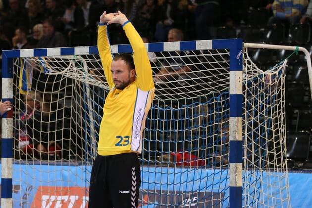 SG Flensburg-Handewitt - PGE Vive Kielce, EHF Champions League; Flensburg, 11.02.18 Flensburg, 11.02.18, Handball, VELUX EHF Champions League, Saison 2017 2018, Gruppenphase, SG Flensburg-Handewitt - PGE Vive Kielce : Uros Zorman (KS Kielce, 23)