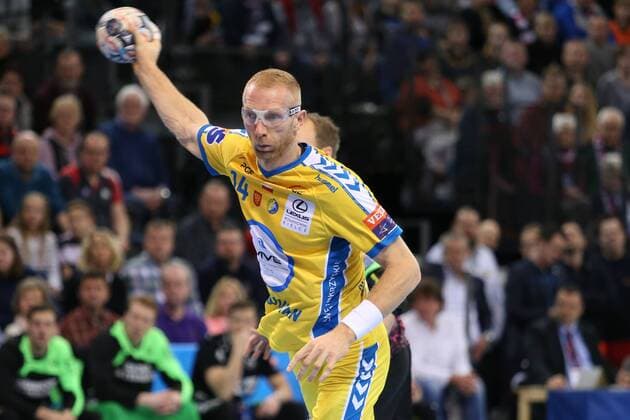 SG Flensburg-Handewitt - PGE Vive Kielce, EHF Champions League; Flensburg, 11.02.18 Flensburg, 11.02.18, Handball, VELUX EHF Champions League, Saison 2017 2018, Gruppenphase, SG Flensburg-Handewitt - PGE Vive Kielce : Karol Bielecki (KS Kielce, 14)