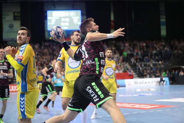 Flensburg, 11.02.18, Handball, VELUX EHF Champions League, Saison 2017 2018, Gruppenphase, SG Flensburg-Handewitt - PGE Vive Kielce : Lasse Svan Hansen (SG Flensburg-Handewitt, 11) Flensburg Schleswig-Holstein Deustchland Flens-Arena Copyright: xAgentur54Gradx xSpeedphotosx