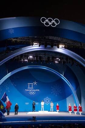 180213 Sebastian Samuelsson of Sweden, silver, at the medal ceremony for the Men s Biathlon 12,5 km Pursuit during day four of the 2018 Winter Olympics on February 13, 2018 in Pyeongchang. Photo: Jon Olav Nesvold BILDBYRAN kod JE 160160 Copyright: JONxOLAVxNESVOLD BB180213JE086