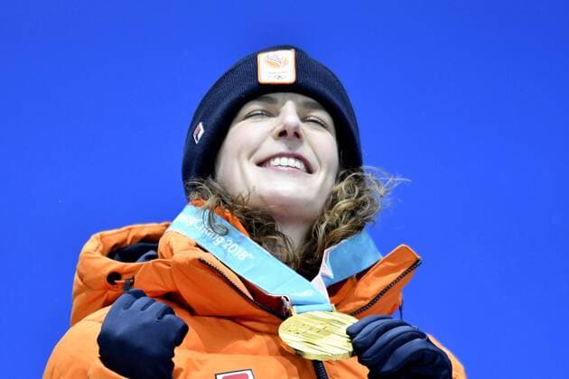 13-02-2018 ALGEMEEN: MEDAL PLAZA OLYMPISCHE SPELEN: Olympic Games Olympische Spiele Olympia OS PEYONGCHANG 2018 Ireen Wust (JustLease.nl) wint Olympisch goud op de 1500 meter. Dit is haar vijfde gouden Olympische medaillle. Foto: Sander Chamid xVIxVIxImagesx xSoenarxChamidxsportfotografiexIVx 10054779