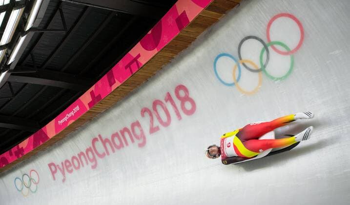 February 13, 2018 - Pyeongchang, South Korea - NATALIE GEISENBERGER of Germany took the gold medal in the Womens Singles Luge finals Tuesday, February 13, 2018 at Olympic Sliding Center at the Pyeongchang Winter Olympic Games Olympische Spiele Olympia OS , ZUMA Press The Gazette PyeongChang 18: Luge Women - ZUMAr157 20180213_zap_r157_061 Copyright: xMarkxReisx
