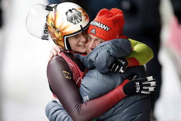 GEISENBERGER. Natalie Team GER Olympiasiegerin Rodeln Finale der Frauen Olympic Wintergames 2018 Pyeongchang South Korea Olympische Winterspiele 2018 Pyeongchang 13.Februar 2018 *** GEISBERGER Natalie team GER Olympic gold medalist Luge finals of women Olympic Winter Games 2018 PyeongChang of South Korea at the Winter Olympics 2018 PyeongChang 13 February 2018 