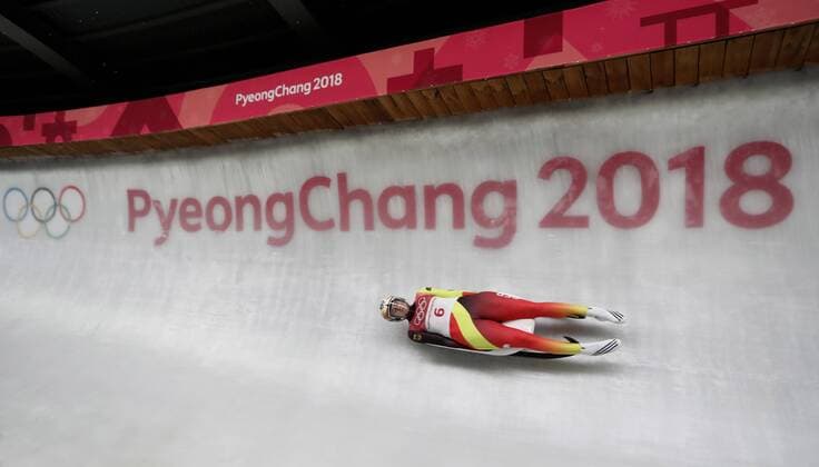 GEISENBERGER Natalie Team GER Olympiasiegerin im Rodeln Olympic Wintergames 2018 Pyeongchang South Korea Olympische Winterspiele 2018 Pyeongchang 13.Februar 2018 *** GEISBERGER Natalie team GER Olympic gold medalist in the Olympic Winter Games 2018 PyeongChang of South Korea at the Winter Olympics 2018 PyeongChang 13 February 2018 