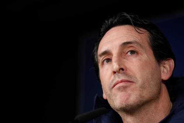 Paris Saint Germain s Spanish head coach Unai Emery attends a press conference PK Pressekonferenz on the eve of the Champions League first stage match against Real Madrid at Santiago Bernabeu stadium in Madrid, Spain, 13 February 2018. Paris Saint Germain s press conference !ACHTUNG: NUR REDAKTIONELLE NUTZUNG!  Copyright: xJuanjoxMartinx GRAF878 20180213-636541518634906538