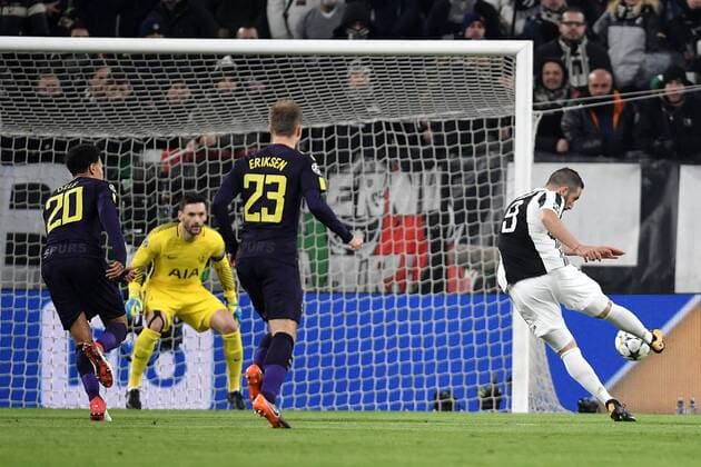 Gol Gonzalo Higuain Juventus 1-0 Goal celebration Torino 13-02-2018 Juventus Stadium Football Champions League 2017 2018 Juventus - Tottenham . Foto Andrea Staccioli Insidefoto andreaxstaccioli