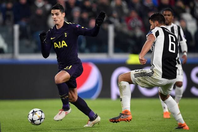Erik Lamela Tottenham, Sami Khedira Juventus Torino 13-02-2018 Juventus Stadium Football Champions League 2017 2018 Juventus - Tottenham . Foto Andrea Staccioli Insidefoto andreaxstaccioli