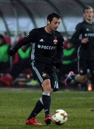 11.02.2018 Belgrade(Serbia) FK Crvena Zvezda(FC Red Star)-FC CSKA Moscow Europa League 1 16 final men s football Alan Dzagoev FC CSKA Moscow : 