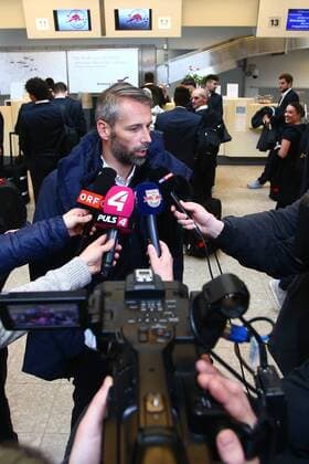 SOCCER - EL, Sociedad vs RBS SALZBURG,AUSTRIA,14.FEB.18 - SOCCER - UEFA Europa League, round of 32, Real Sociedad vs Red Bull Salzburg, preview, departure of RBS. Image shows head coach Marco Rose (RBS). GEPAxpictures xFelixxRoittner