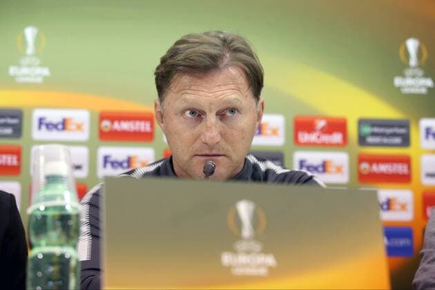 Trainer Ralph Hasenhuettl (RB Leipzig), Pressekonferenz, SSC Neapel vs. RB Leipzig, Europa League, Fussball, 14.02.2018, Neapel Copyright: xLanger Eibner-Pressefotox EP_HLR