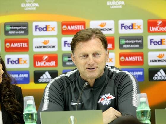 Trainer Ralph Hasenhuettl (RB Leipzig), Pressekonferenz, SSC Neapel vs. RB Leipzig, Europa League, Fussball, 14.02.2018, Neapel Copyright: xLanger Eibner-Pressefotox EP_HLR