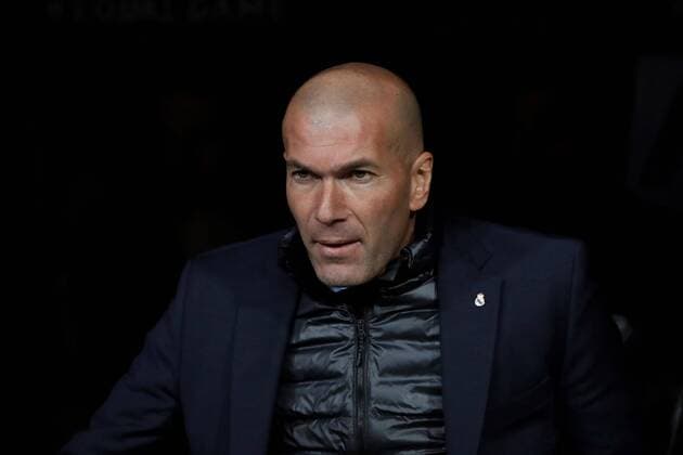 Real Madrid s coach Zinedine Zidane during the UEFA Champions League round of 16 first leg match between Real Madrid and Paris Saint Germain at the Santiago Bernabeu stadium in Madrid, Spain, 14 February 2018. Real Madrid vs. Paris Saint Germain !ACHTUNG: NUR REDAKTIONELLE NUTZUNG!  Copyright: xJuanjoxMartinx MAD003 20180214-636542398139004572