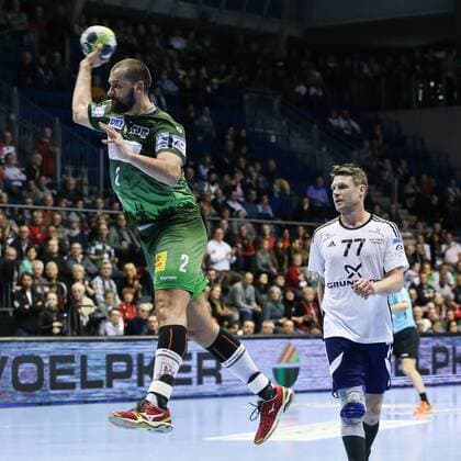 Zeljko Musa (SC Magdeburg) - Handball EHF-Cup-Gruppenphase Saison 2017-2018 SC Magdeburg vs. Bjerringbro-Silkeborg in der GETEC Arena in Magdeburg - Freisteller,Einzelbild,14.02.2018