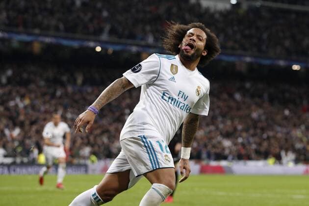 Bilder des Tages - Sport Marcelo of Real Madrid during the UEFA Champions League round of 16 match between Real Madrid and Paris Saint-Germain at the Santiago Bernabeu stadium on February 14, 2018 in Madrid, Spain UEFA Champions League 2017 2018 xVIxVIxImagesx xMauricexvanxSteenxIVx 10067142
