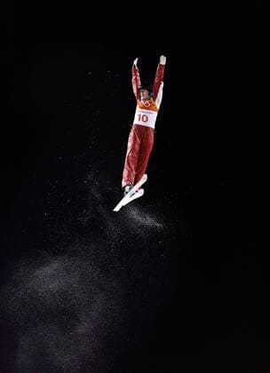 Olympia-Bilder des Tages - SPORT February 15, 2018 - Pyeongchang, South Korea - Alina Gridneva of Olympic Athlete from Russia jumps during the WomenÃ¢â‚¬â ¢s Freestyle Skiing Aerials at the PyeongChang 2018 Winter Olympic Games Olympische Spiele Olympia OS at Phoenix Snow Park on Thursday February 15, 2018. PyeongChang 18: Freestyle Skiing Women Aerials - ZUMAj89_ 20180215_zaf_j89_131 Copyright: xPaulxKitagakixJr.x