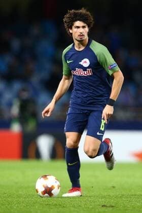 SOCCER - EL, Sociedad vs RBS SAN SEBASTIAN,SPAIN,15.FEB.18 - SOCCER - UEFA Europa League, Real Sociedad vs Red Bull Salzburg. Image shows Andre Ramalho (RBS). GEPAxpictures xFelixxRoittner
