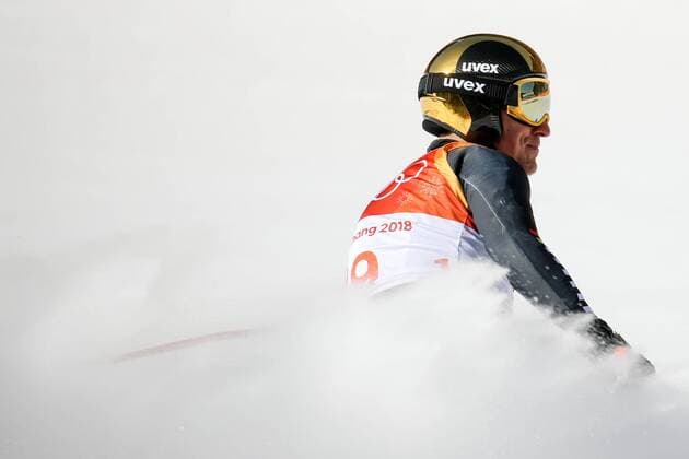 Themen der Woche - SPORT Olympia-Bilder des Tages - SPORT OLYMPICS - 2018 Winter Olympics PYEONGCHANG,SOUTH KOREA,16.FEB.18 - OLYMPICS, ALPINE SKIING - Olympic Winter games Winterspiele Spiele Summer games PyeongChang 2018, Super G, men. Image shows Josef Ferstl (GER). GEPAxpictures xMaticxKlansek