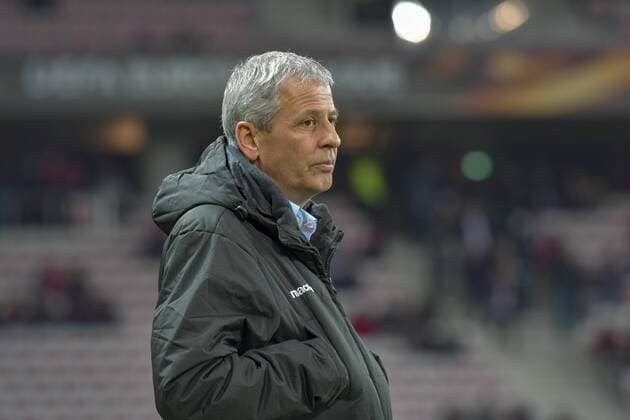 Lucien Favre (entraineur de l OGC Nice) FOOTBALL : OGC Nice vs Lokomotiv Moscou - Ligue Europa - 15 02 2018 NorbertScanella Panoramic 