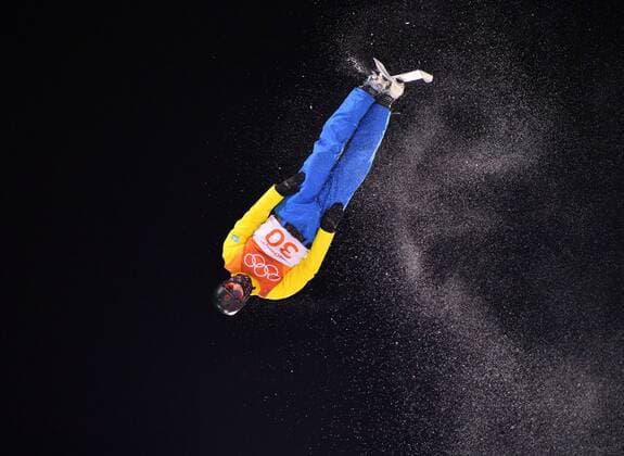 PyeongChang 2018 - Highlights der Olympischen Spiele Olympia-Bilder des Tages - SPORT (180217) -- PYEONGCHANG, Feb. 17, 2018 -- Ildar Badrutdinov of Kazakhstan jumps during warm-up of men s aerials qualification match of freestyle skiing at 2018 PyeongChang Winter Olympic Games Olympische Spiele Olympia OS at Phoenix Snow Park, PyeongChang, South Korea, Feb. 17, 2018. ) (SP)OLY-SOUTH KOREA-PYEONGCHANG-FREESTYLE SKIING-MEN S AERIALS-QUALIFICATION LuixSiuxWai 