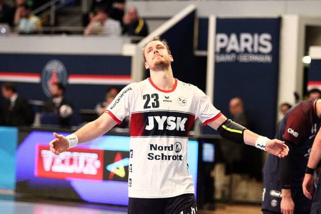 Henrik Toft HAnsen (Flensburg-Handewitt) HANDBALL : VELUX EHF Champions League - 12eme journee - Paris Saint-Germain Handball vs SG Flensburg-Handewitt - 17 02 2018 KevinDomas Panoramic 