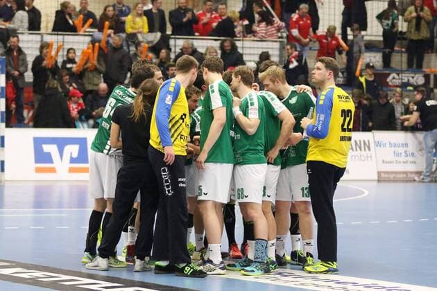 Enttaeuschung bei DJK Rimpar Woelfe, ASV Hamm-Westfalen vs DJK Rimpar Woelfe, Handball, 2. Bundesliga, 17.02.2018, Hamm Copyright: xEIBNER JanxStrohdiekx EP_JSK