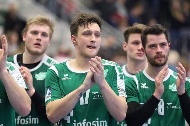 Enttaeuschung bei Patrick Schmidt (DJK Rimpar Woelfe 17), ASV Hamm-Westfalen vs DJK Rimpar Woelfe, Handball, 2. Bundesliga, 17.02.2018, Hamm Copyright: xEIBNER JanxStrohdiekx EP_JSK