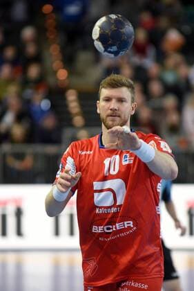 2. Handball-Bundesliga: HC Rhein Vikings - HBW Balingen-Weilstetten; Lars Friedrich.( HBW Balingen ) Duesseldorf Copyright: xEIBNER DietrichxJanickix EP_DJA